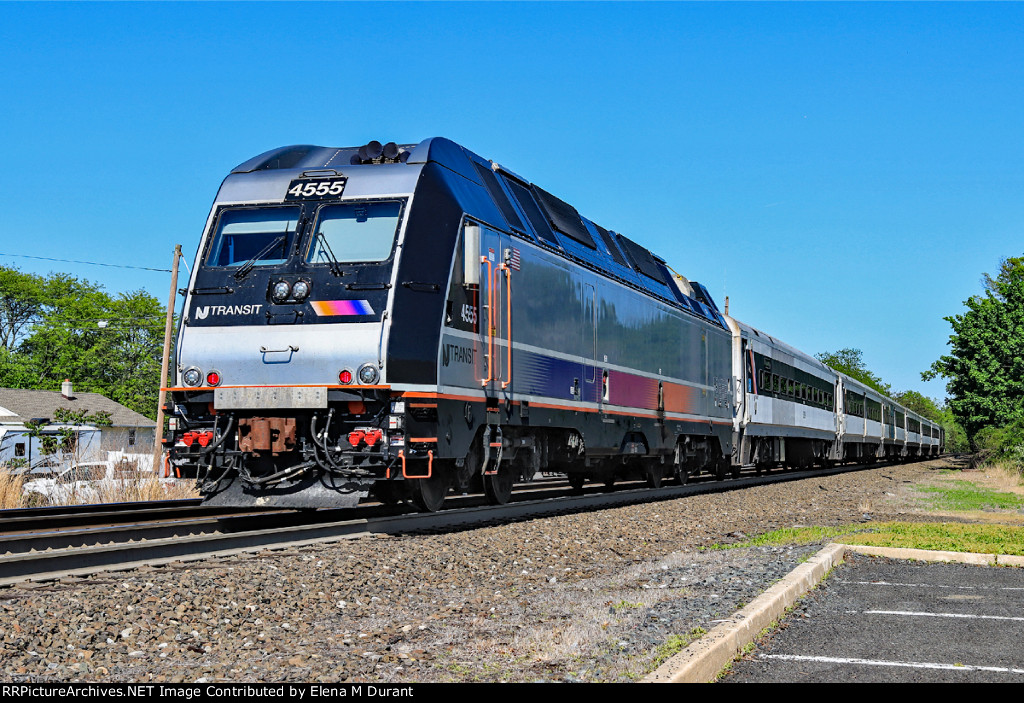 NJT 4555 on train 5444